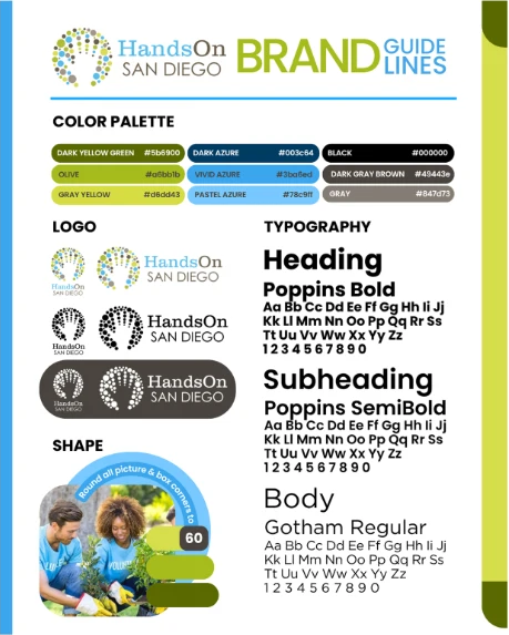 HandsOn San Diego brand guidelines